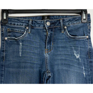 JUSTBLACK Womens‎ Size 26 Blue Distressed Skinny Jeans